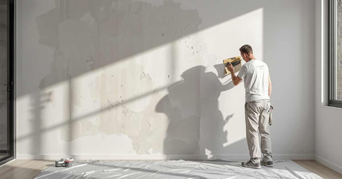 Paint peeling from wall due to inadequate surface preparation in Sydney home